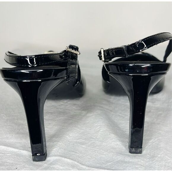 Anne Klein Roxy Pump Black Patent Size 7.5 - Picture 4 of 8